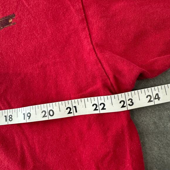 Vintage Y2K Tactical Gun Skeleton Grunge Skater Red Tee Casual Men's XL - Picture 4 of 6